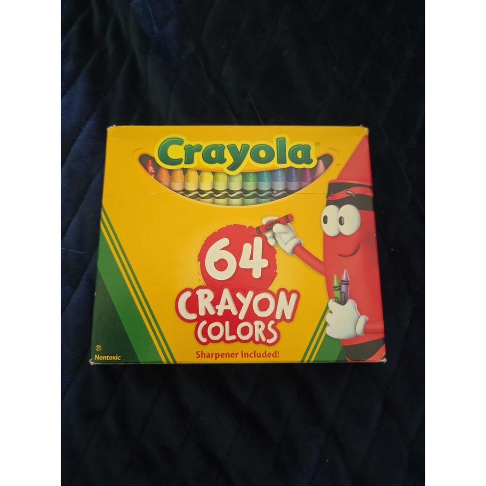2014 Crayola Crayons, Crayon Box with Sharpener (57 Ct) Dandelion & Wisteria B18